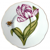 Anna Weatherley Rhapsody Of Colors Purple Tulip Bread Plate