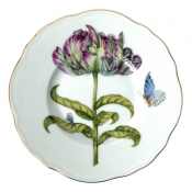 Anna Weatherley Rhapsody Of Colors Parrot Tulip Bread Plate
