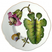 Anna Weatherley Rhapsody Of Colors Pink Flower Bread Plate