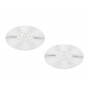 Christofle Malmaison Palmettes Glass Coasters - Set 2