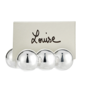 Christofle Perles Silverplate Place Card Holder - Set 2