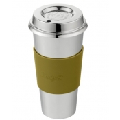 Christofle Objets Mirior Silverplate Insulated Coffee To Go Cup