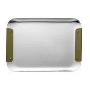 Christofle Club Trinket Tray Imperial Green - 12.6" x 9"