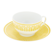 Christofle Malmaison Riviera Tea/Coffee Cup + Saucer