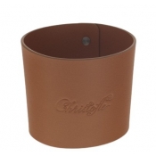 Christofle Objets Miroir Leather Cuff - Cognac