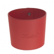 Christofle Objets Miroir Leather Cuff - Red