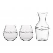 Juliska Graham Carafe & Stemless Red Wine 3 Piece Set