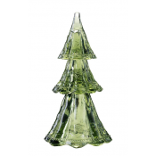 Juliska Evergreen Berry & Thread Glass 3 Piece Tree Set - 10.5"