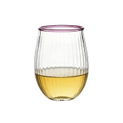 Juliska Nell Stemless Wine Glass - Blush / 15 oz.
