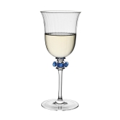 Juliska Nell Chambray Ruffle Wine Glass - 12oz.