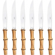 Capdeco Bamboo Capdeco Bamboo Box Of 6 Steak Knives