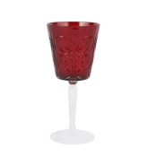 Vietri Barocco Ruby Wine Glass
