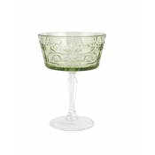 Vietri Barocco Mint Green Coupe Champagne Glass