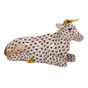 Herend Nativity Lying Cow