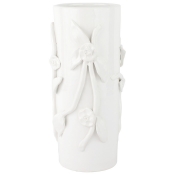 Vietri Bougainvillea Garden White Tall Cachepot