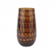 Vietri Bolla Glass Tortoise Small Pebbled Vase