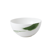 Royal Crown Derby Brushstroke Green Coupe Bowl - 5.75"