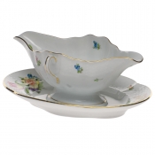 Herend Printemps Gravy Boat w / Fixed Stand