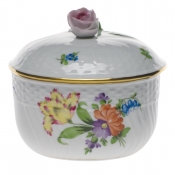Herend Printemps Sugar Covered W/Rose(10 Oz) 4"H