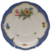 Herend Printemps Blue Border Tea Saucer - Motif 03