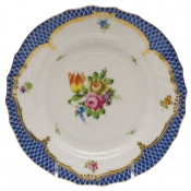 Herend Printemps Blue Border Bread & Butter Plate - 1