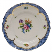 Herend Printemps Blue Border Bread & Butter Plate - 4