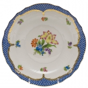 Herend Printemps Blue Border Salad Plate - Motif 05