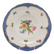 Herend Printemps Blue Border Dessert Plate - Motif 03