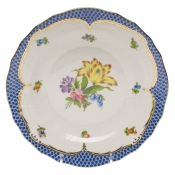 Herend Printemps Blue Border Dessert Plate - Motif 06 8.25"