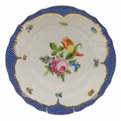 Herend Printemps Blue Border Dinner Plate - Motif 02 10.5"D