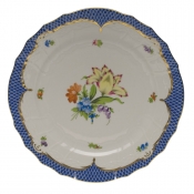 Herend Printemps Blue Border Service Plate - Motif 05