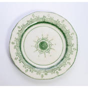Arte Italica Burano Green Dinner Plate