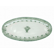 Arte Italica Burano Green Oval Platter