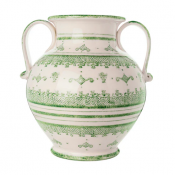 Arte Italica Burano Green Round 2-Handled Amphora