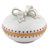 Herend Round Box With Bow