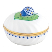 Herend Ladybug Box - Sapphire