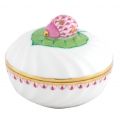 Herend Ladybug Box - Raspberry