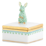 Herend Bunny Box - Key Lime