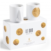 L'Objet Le Duo Gold Set: Medaille + Nez Candles - Small