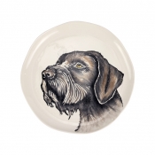 Vietri Cacciatore Spinone Italiano Medium Round Platter