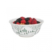 Juliska Country Estate Winter Frolic Evergreen Cereal/Ice Cream Bowl