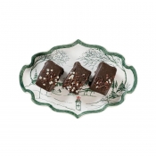 Juliska Country Estate Winter Frolic Evergreen Tray 7"