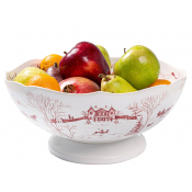 Juliska Country Estate Winter Frolic Ruby Centerpiece Bowl - 13"
