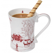 Juliska Country Estate Winter Frolic Ruby Mug - 11oz.
