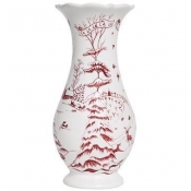 Juliska Country Estate Winter Frolic Ruby Vase - 9"
