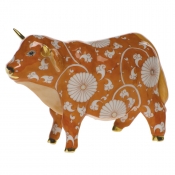 Herend Chrysanthemum Orange Ox 4.5"L X 3"H
