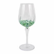 Vietri Chiara Green Wine Glass