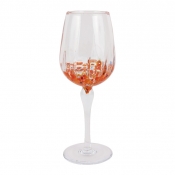 Vietri Chiara Orange Wine Glass