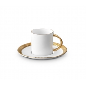 L'Objet Corde Gold Espresso Cup + Saucer