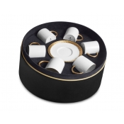 L'Objet Corde Gold Espresso+Saucer (Set of 6)